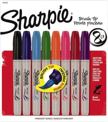 Sharpie - Assorted Colors Permanent Marker - Brush Felt Tip, AP Nontoxic Ink - All Tool & Supply