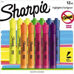 Sharpie - Assorted Colors, Highlighter - Chisel Tip, AP Nontoxic Ink - All Tool & Supply