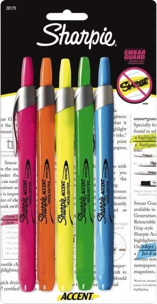 Sharpie - Assorted Colors, Highlighter - Chisel Tip, AP Nontoxic Ink - All Tool & Supply