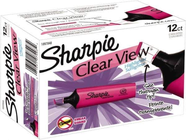 Sharpie - Fluorescent Pink Highlighter - Chisel Tip, AP Nontoxic Ink - All Tool & Supply