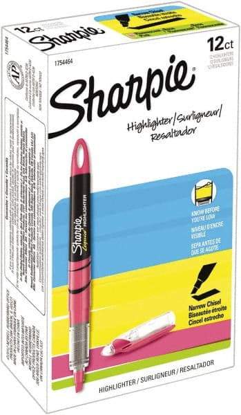 Sharpie - Fluorescent Pink Highlighter - Chisel Tip, AP Nontoxic Ink - All Tool & Supply