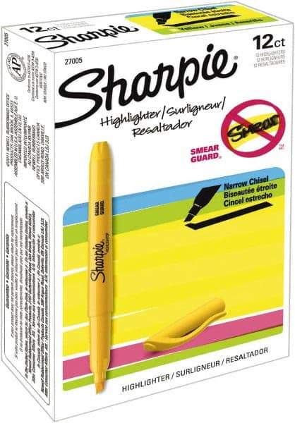 Sharpie - Fluorescent Orange Highlighter - Chisel Tip, AP Nontoxic Ink - All Tool & Supply