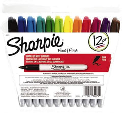 Sharpie - Assorted Colors Permanent Marker - Fine Felt Tip, AP Nontoxic Ink - All Tool & Supply