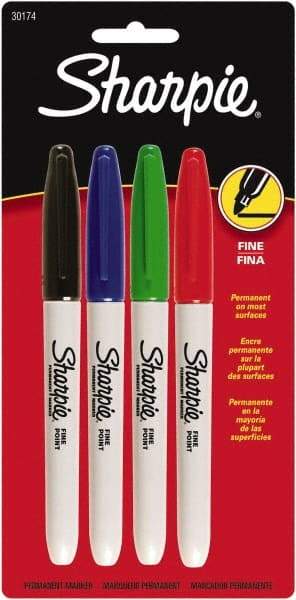 Sharpie - Black, Blue, Green, Red Permanent Marker - Fine Tip, AP Nontoxic Ink - All Tool & Supply