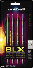 Uni-Ball - 0.7mm Retractable Pen - Blue & Black, Green & Black, Purple & Black, Red & Black - All Tool & Supply