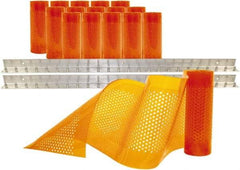 Aleco - 8' Door Width x 8' Door Height PVC AmberTech Anti-Insect Strip Door Kit - Amber - All Tool & Supply