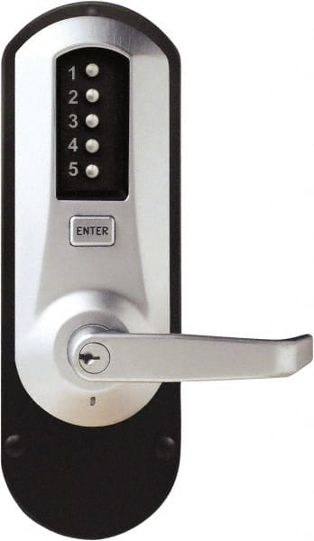 Kaba Access - Combination Entry with Key Override Lever Lockset for 1-3/4 to 2-1/4" Thick Doors - Exact Industrial Supply