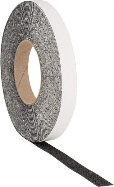 PRO-SAFE - Black Solid Color Anti-Slip Vinyl Tape - 3/4" Wide x 60' Long, Heavy/High Traffic - All Tool & Supply