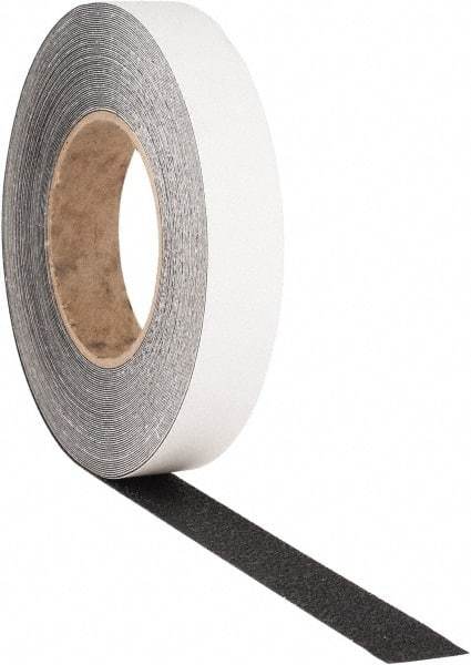 PRO-SAFE - Black Solid Color Anti-Slip Vinyl Tape - 1" Wide x 60' Long, General Traffic - All Tool & Supply