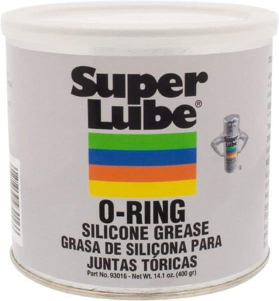 Synco Chemical - 14.1 oz Canister Silicone General Purpose Grease - Translucent White, Food Grade, 450°F Max Temp, NLGIG 2, - All Tool & Supply