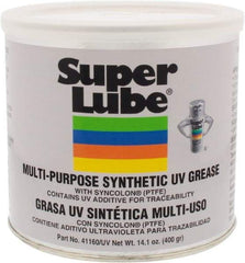 Synco Chemical - 14.1 oz Canister Synthetic Lubricant w/PTFE General Purpose Grease - Translucent White, Food Grade, 450°F Max Temp, NLGIG 2, - All Tool & Supply