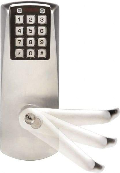 Kaba Access - 1-3/4 to 2-1/4" Door Thickness, Satin Chrome Finish, Combination Entry Deadbolt with Key Override - Field Set Handling, Key Override, 6 or 7 Pin Cylinder - All Tool & Supply