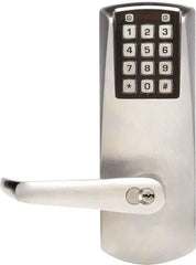 Kaba Access - 1-3/4 to 2-1/4" Door Thickness, Satin Chrome Finish, Combination Entry Deadbolt with Key Override - Field Set Handling, Key Override, 6 or 7 Pin Cylinder - All Tool & Supply