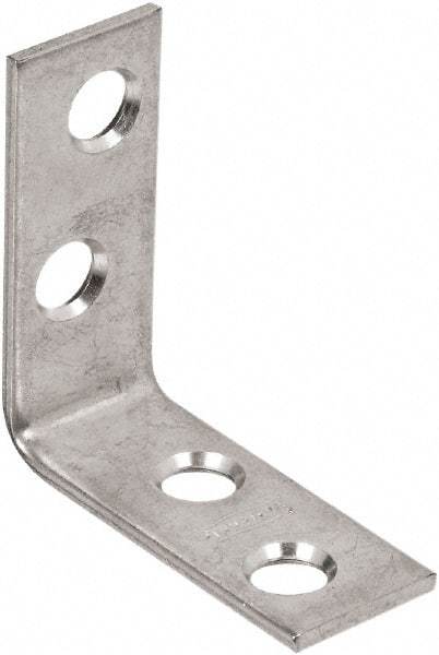 National Mfg. - 1-1/2" Long x 5/8" Wide, Steel, Corner Brace - Zinc Plated - All Tool & Supply