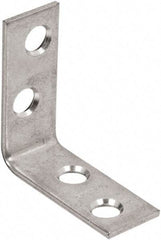 National Mfg. - 1-1/2" Long x 5/8" Wide, Steel, Corner Brace - Zinc Plated - All Tool & Supply