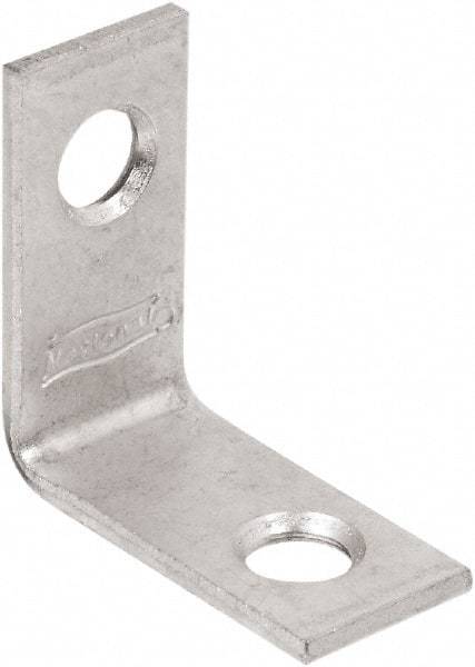 National Mfg. - 1" Long x 1/2" Wide, Steel, Corner Brace - Zinc Plated - All Tool & Supply