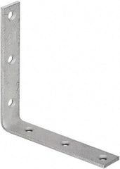 National Mfg. - 6" Long x 1-1/8" Wide, Galvanized Steel, Corner Brace - Galvanized - All Tool & Supply