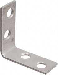 National Mfg. - 1-1/2" Long x 5/8" Wide, Galvanized Steel, Corner Brace - Galvanized - All Tool & Supply