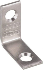 National Mfg. - 1" Long x 1/2" Wide, Stainless Steel, Corner Brace - Stainless Steel Coated - All Tool & Supply