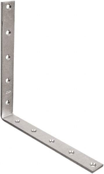 National Mfg. - 10" Long x 1-1/4" Wide, Steel, Corner Brace - Zinc Plated - All Tool & Supply