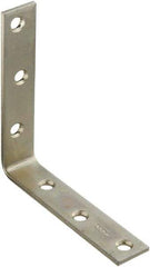 National Mfg. - 5" Long x 1" Wide, Steel, Corner Brace - Zinc Plated - All Tool & Supply