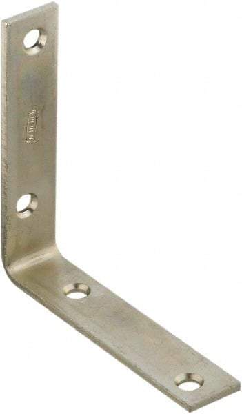 National Mfg. - 4 Inch Long x 7/8 Inch Wide, Steel, Corner Brace - Zinc Plated - All Tool & Supply