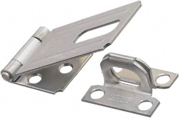 National Mfg. - 3-1/4" x 1-1/2" Wide, Safety Hasp - Zinc Plated Steel - All Tool & Supply