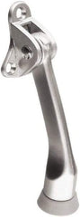 National Mfg. - 4" Projection Kickdown Door Stop - Door Mount, Satin Chrome Finish - All Tool & Supply