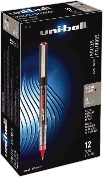 Uni-Ball - Roller Ball 0.5mm Stick Pen - Red - All Tool & Supply