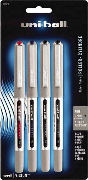 Uni-Ball - Roller Ball 0.7mm Stick Pen - Black, Red & Blue - All Tool & Supply