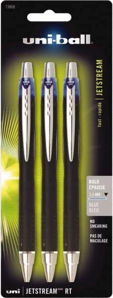 Uni-Ball - Roller Ball 1mm Retractable Pen - Blue - All Tool & Supply