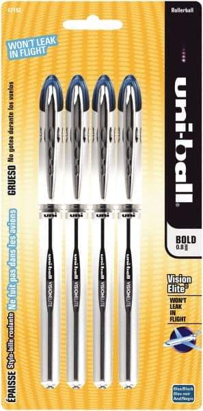 Uni-Ball - Roller Ball 0.8mm Stick Pen - Blue & Black - All Tool & Supply