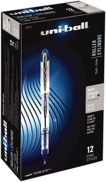 Uni-Ball - Roller Ball 0.8mm Stick Pen - Blue - All Tool & Supply