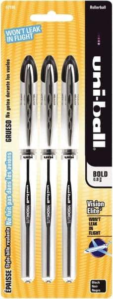 Uni-Ball - Roller Ball 0.8mm Stick Pen - Black - All Tool & Supply