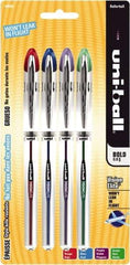 Uni-Ball - Roller Ball 0.8mm Stick Pen - Blue, Green, Purple & Red - All Tool & Supply