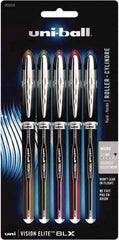 Uni-Ball - Roller Ball 0.5mm Stick Pen - Brown & Black, Green & Black, Purple & Black, Red & Black, Blue & Black - All Tool & Supply