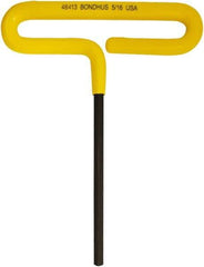 Bondhus - 5/16" Hex, T-Handle Cushion Grip, Hex Key - 187mm OAL, Inch System of Measurement - All Tool & Supply