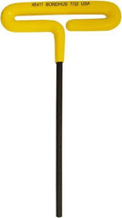 Bondhus - 7/32" Hex, T-Handle Cushion Grip, Hex Key - 173mm OAL, Inch System of Measurement - All Tool & Supply