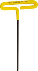 Bondhus - 3/16" Hex, T-Handle Cushion Grip, Hex Key - 171mm OAL, Inch System of Measurement - All Tool & Supply