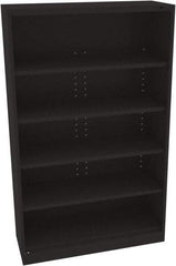 Tennsco - 5 Shelf, 400 Lb. Capacity, Closed Shelving Storage Cabinets and Lockers - 48 Inch Wide x 18 Inch Deep x 78 Inch High, Black - All Tool & Supply