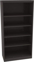 Tennsco - 5 Shelf, 150 Lb. Capacity, Closed Shelving Storage Cabinets and Lockers - 36 Inch Wide x 18 Inch Deep x 72 Inch High, Black - All Tool & Supply