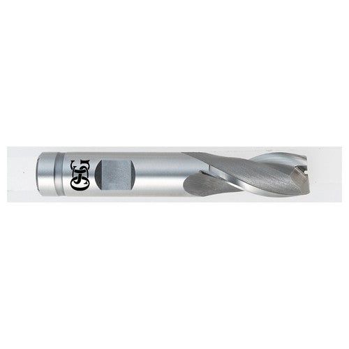 ‎1/8″ Dia. × 3/8″ Shank × 3/8″ DOC × 2-5/16″ OAL, HSSCo, Bright, 2 Flute, Square, Solid End Mill - All Tool & Supply