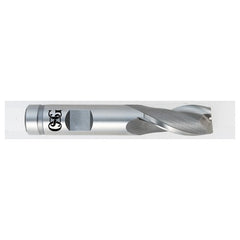 ‎3/8″ Dia. × 3/8″ Shank × 9/16″ DOC × 2-5/16″ OAL, HSSCo, Bright, 2 Flute, Square, Solid End Mill - All Tool & Supply