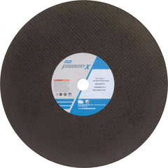 Norton - 14 x 1/8, 1" Hole 30 Grit Aluminum Oxide Cutoff Wheel - All Tool & Supply