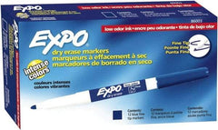 Expo - Blue Low Odor Fine Tip Dry Erase Markers - For Use with Dry Erase Marker Boards - All Tool & Supply