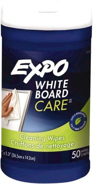 Expo - Dry Erase Surface Cleaner - Includes 50 White Board Cleaning Wipes, For Use with Dry Erase Marker Boards - All Tool & Supply