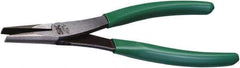 SK - 8-1/4" OAL, 4" Jaw Length, Duckbill Pliers - Serrated Jaw, Vinyl Coated Handles - All Tool & Supply