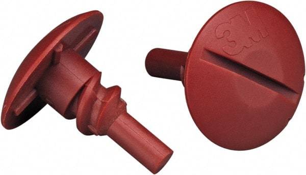 3M - Power Sander Button - For Use with 1-1/2 to 3 x 1/4 x 3/8" Center Hole Unitized Wheels - All Tool & Supply