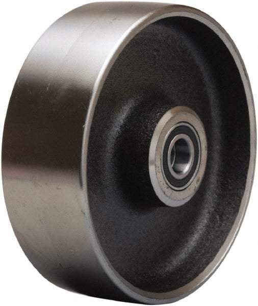 Hamilton - 6 Inch Diameter x 2 Inch Wide, Forged Steel Caster Wheel - 2,500 Lb. Capacity, 2-1/4 Inch Hub Length, 1/2 Inch Axle Diameter, Precision Ball Bearing - All Tool & Supply