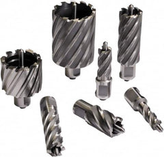 Cleveland Steel Tool - 1-1/16" Diam x 2" Deep Carbide-Tipped Annular Cutter - All Tool & Supply